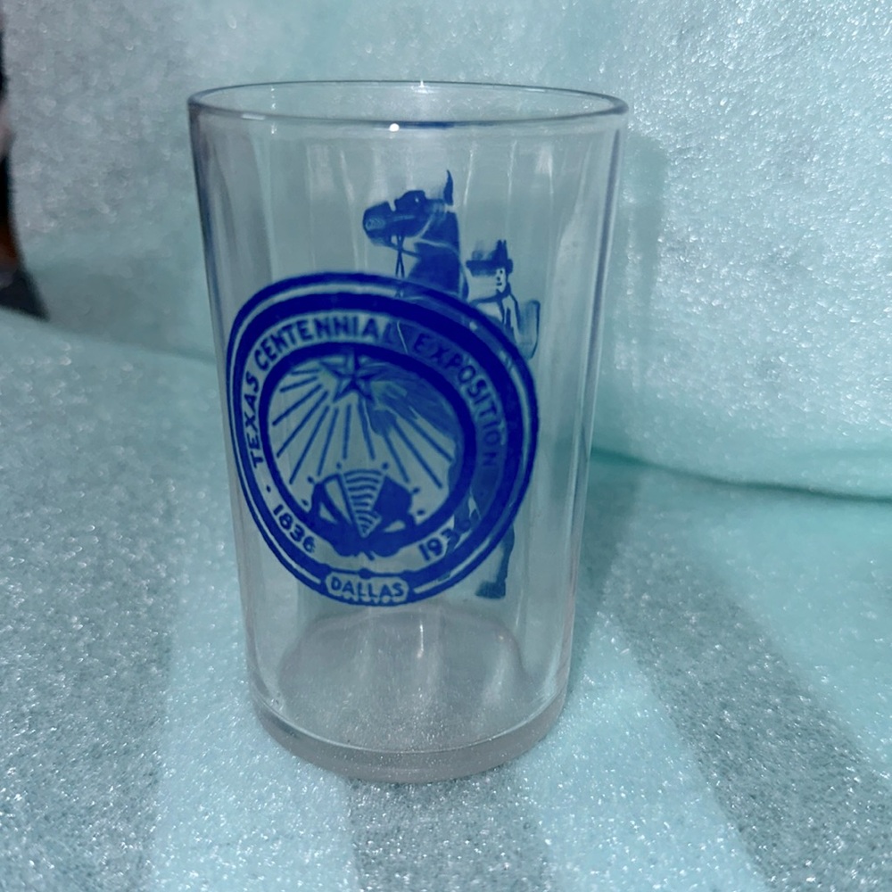 Vintage 1936 Texas Centennial Juice Glass